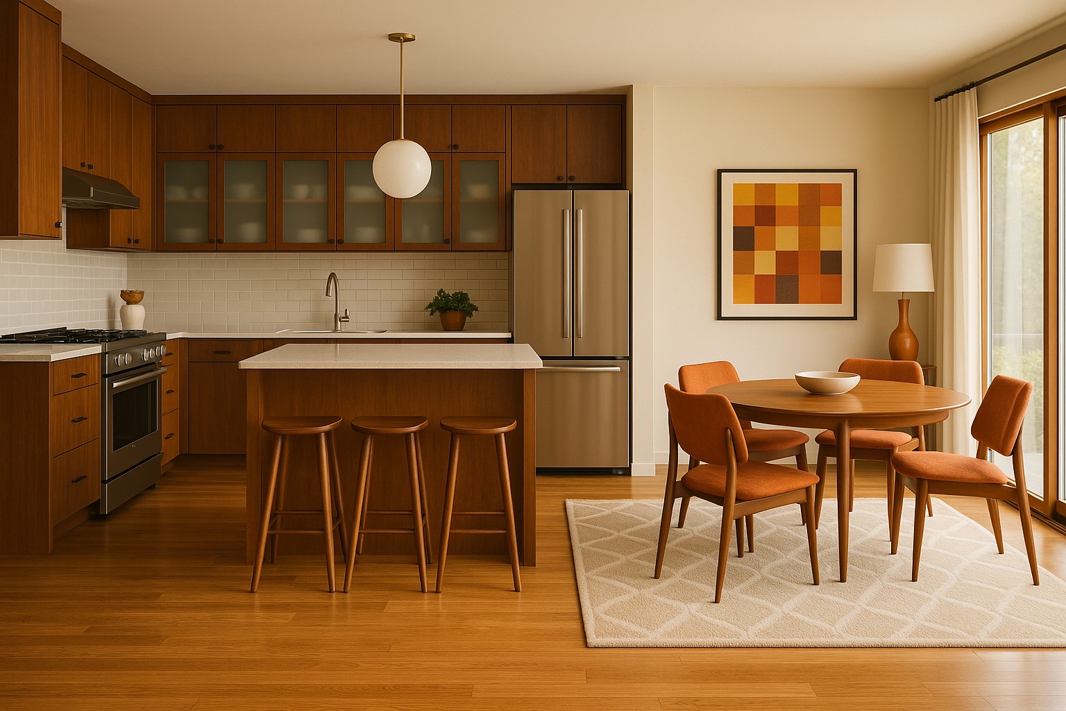 Mid-century interior design